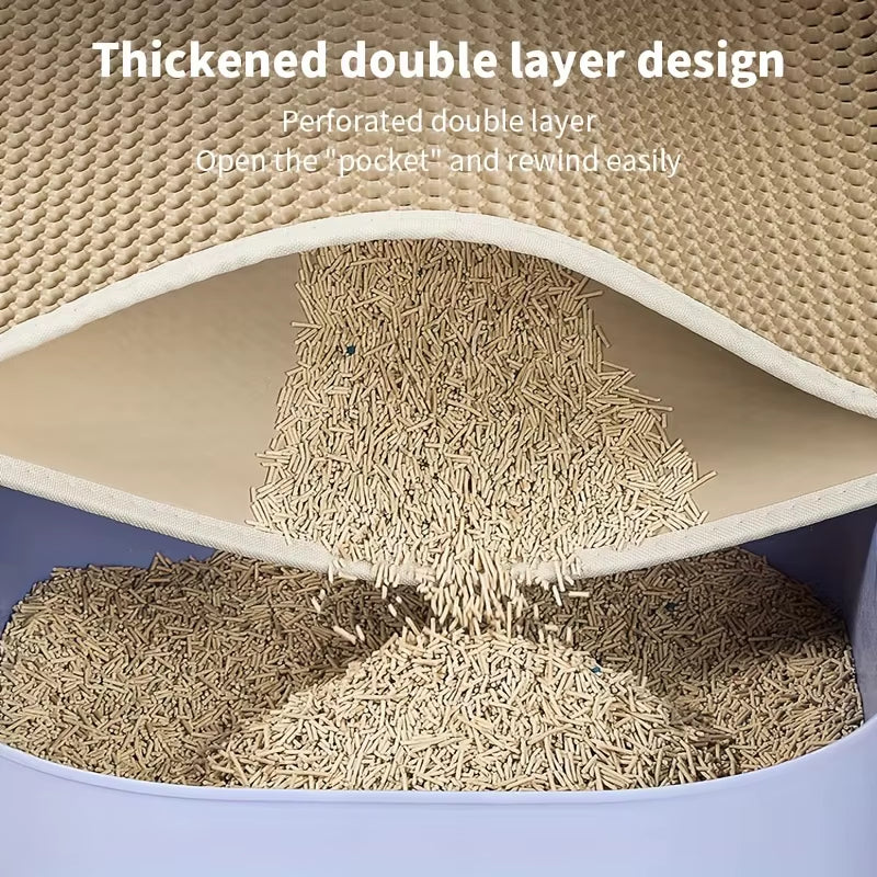 Waterproof & Double Layer Cat Litter Mat