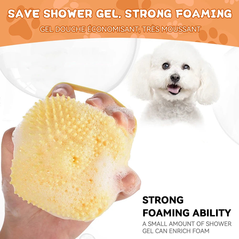 Dog Bathing Brush Pet Massage Brush for Dogs and Cats
