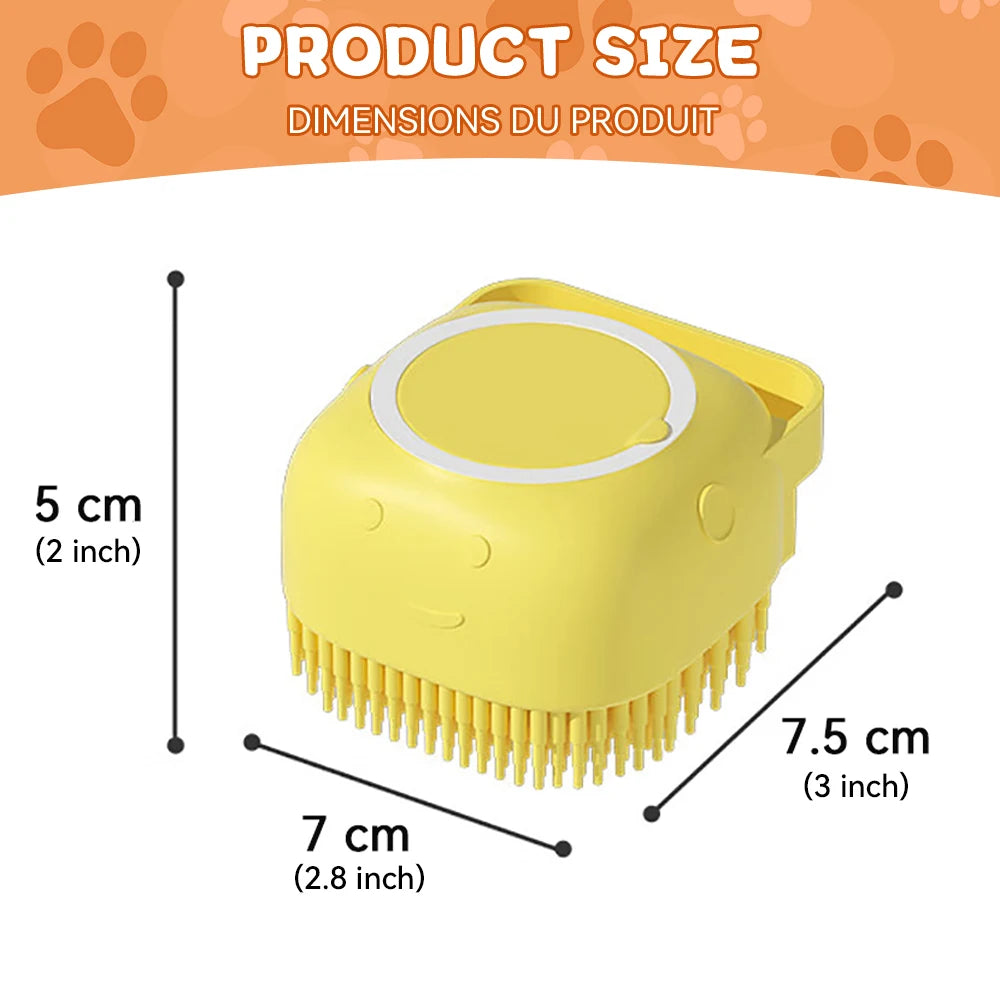 Dog Bathing Brush Pet Massage Brush for Dogs and Cats