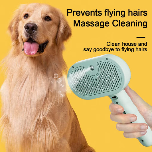 Dog Steam Spray Grooming Brush   