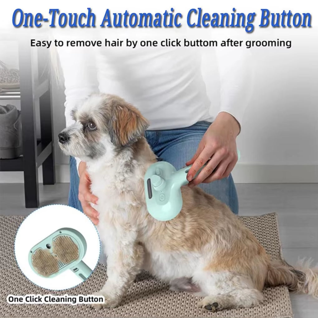 Dog Steam Spray Grooming Brush   