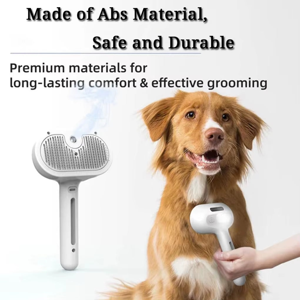 Dog Steam Spray Grooming Brush   