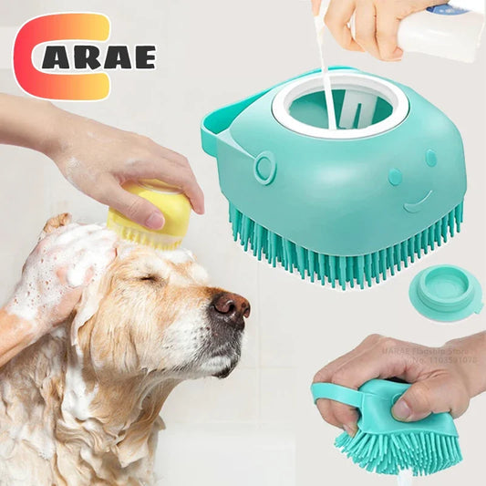 Dog Bathing Brush Pet Massage Brush for Dogs and Cats 